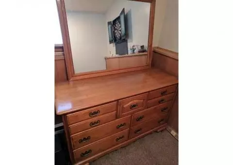 Solid maple double dresser